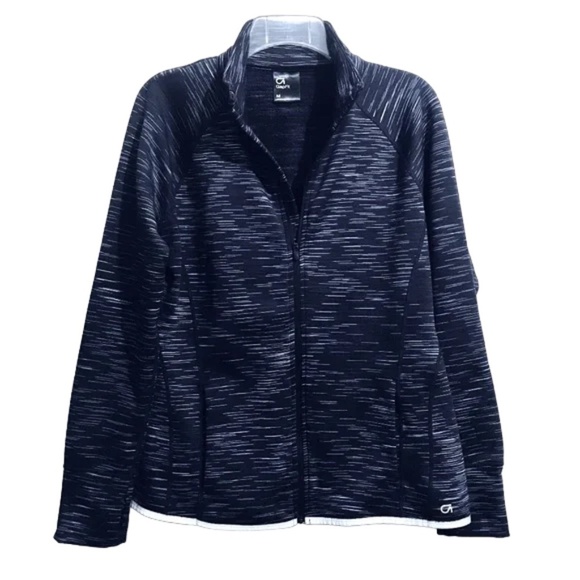 GAP GAPFit Athletic Track Gym Running Zippered Jacket sz M - Picture 1 of 13